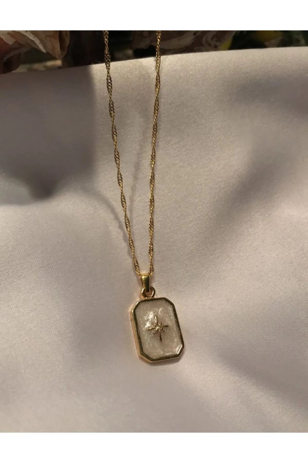 Kutup Yıldızı Plaka Kolye